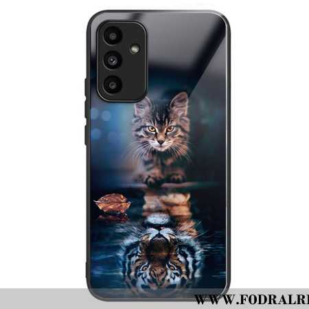 Skal Samsung Galaxy A15 5g Katt Och Tiger Härdat Glas