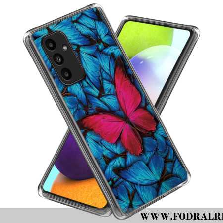 Skal Samsung Galaxy A15 5g Röd Fjäril