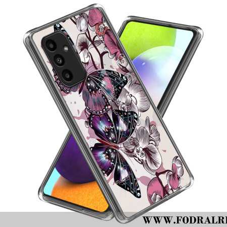 Skal Samsung Galaxy A15 5g Telefonfodral Lila Fjärilar