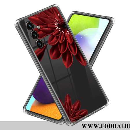 Skal Samsung Galaxy A15 Röd Blomma