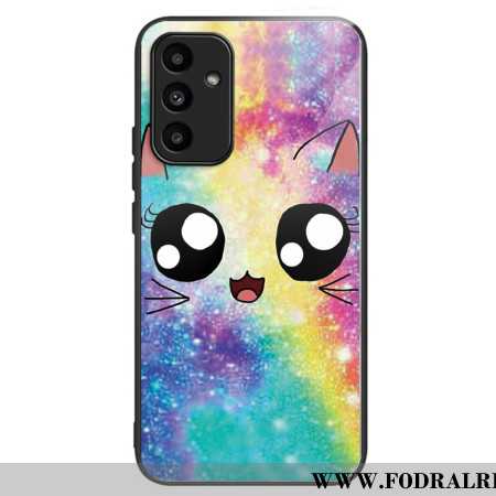 Skal Samsung Galaxy A15 Telefonfodral Galaxy Cat Härdat Glas