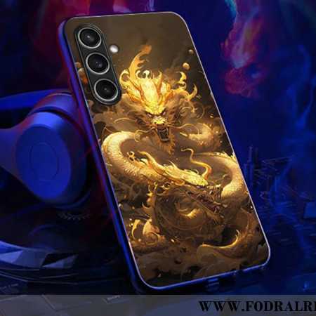 Skal Samsung Galaxy A16 5g Telefonfodral Ring Flash Series Golden Dragon