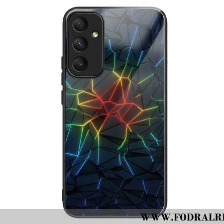 Skal Samsung Galaxy A55 5g Geometriskt Mönster Av Härdat Glas