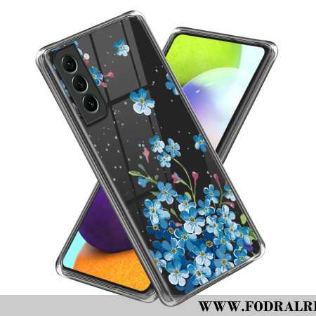 Skal Samsung Galaxy S24 Plus 5g Telefonfodral Blå Blommor