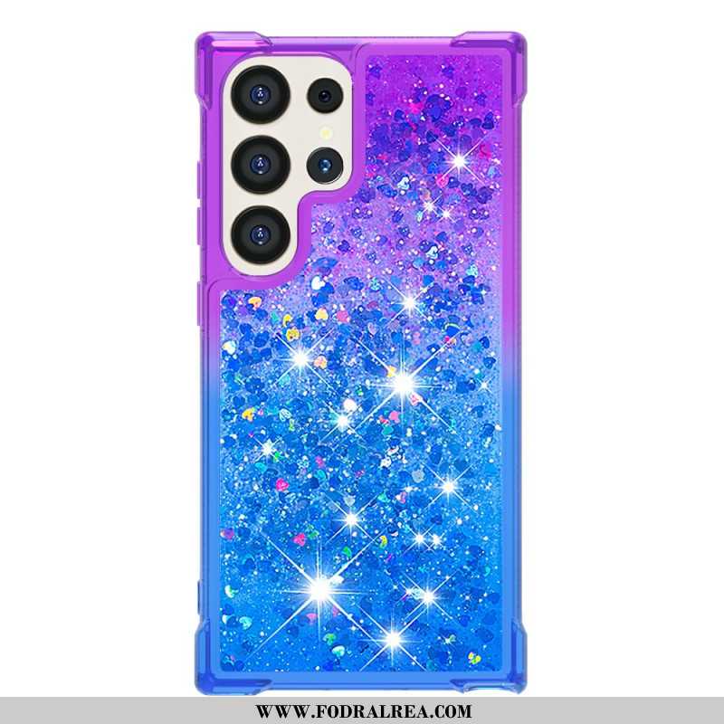 Skal Samsung Galaxy S24 Ultra 5g Telefonfodral Flytande Glitter