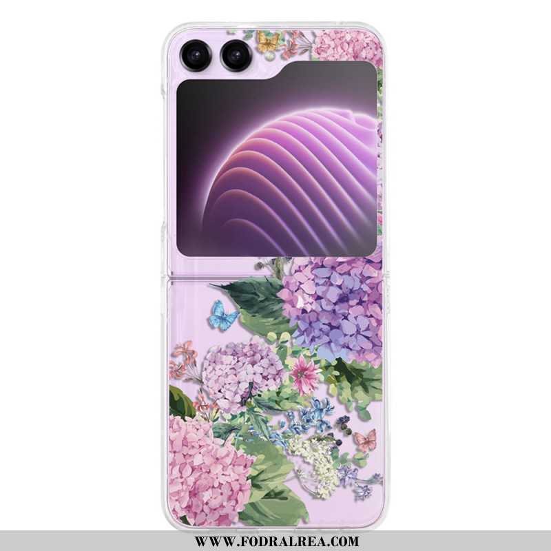 Skal Samsung Galaxy Z Flip 5 Genomskinliga Blommor