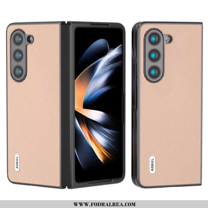 Skal Samsung Galaxy Z Fold 6 Litchi Konstläder Abeel