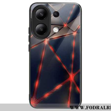 Skal Xiaomi Redmi Note 13 4g Röda Trianglar Av Härdat Glas