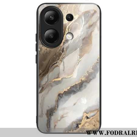 Skal Xiaomi Redmi Note 13 4g Telefonfodral Beige Marmor Härdat Glas