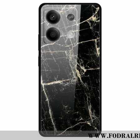 Skal Xiaomi Redmi Note 13 5g Platina Svart Mönster Härdat Glas