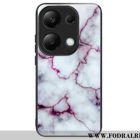 Skal Xiaomi Redmi Note 13 Pro 4g Fodral I Härdat Glas I Lila Marmor