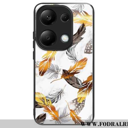 Skal Xiaomi Redmi Note 13 Pro 4g Gyllene Blad Av Härdat Glas