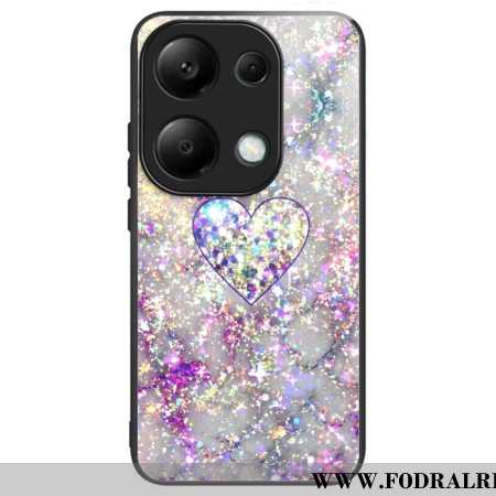 Skal Xiaomi Redmi Note 13 Pro 4g Hjärtglitter I Härdat Glas