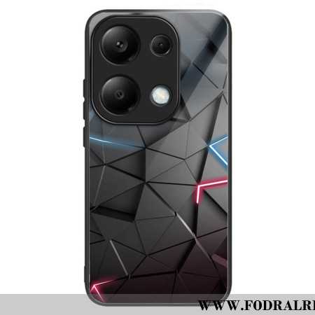 Skal Xiaomi Redmi Note 13 Pro 4g Härdat Glas Svarta Trianglar