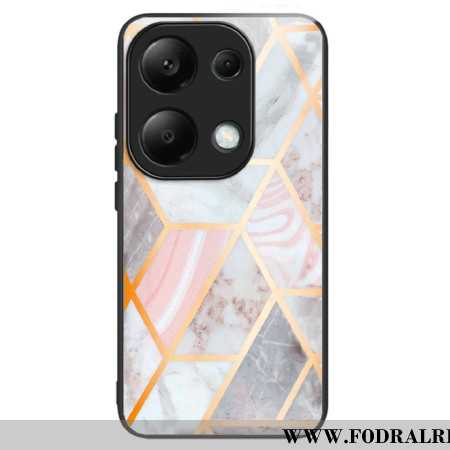 Skal Xiaomi Redmi Note 13 Pro 4g Rosa Marmor Härdat Glas