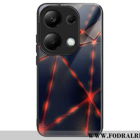 Skal Xiaomi Redmi Note 13 Pro 4g Röda Trianglar Av Härdat Glas