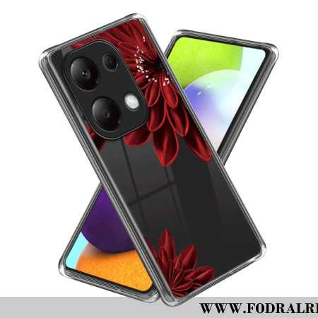 Skal Xiaomi Redmi Note 13 Pro 4g Telefonfodral Röd Blomma