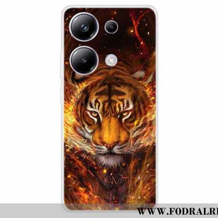 Skal Xiaomi Redmi Note 13 Pro 4g Tiger In Flames