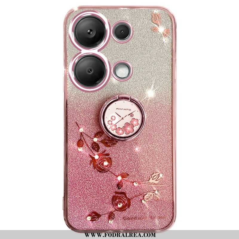 Skal Xiaomi Redmi Note 13 Pro 5g Glitter Och Rhinestone Ring-holder