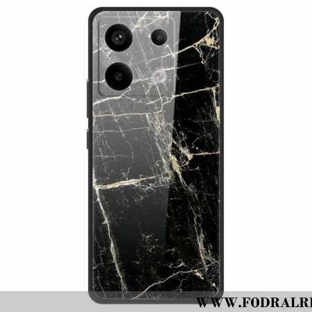 Skal Xiaomi Redmi Note 13 Pro 5g Platina Black Grain Härdat Glas