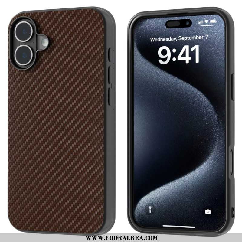 Skal iPhone 16 Abeel Carbon Fiber Texture