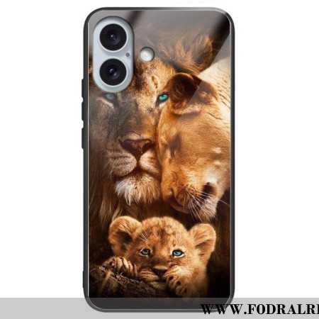 Skal iPhone 16 Plus Lions Härdat Glas