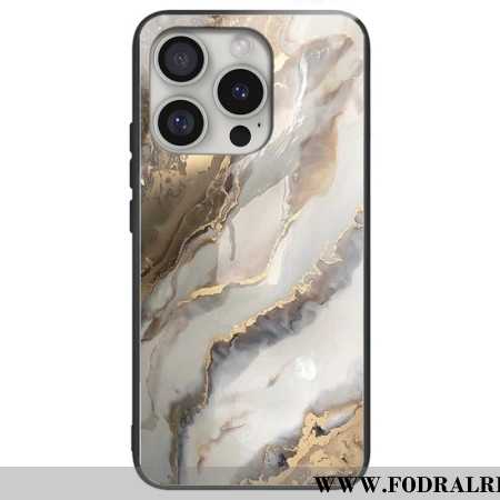 Skal iPhone 16 Pro Alkemiskt Marmorhärdat Glas