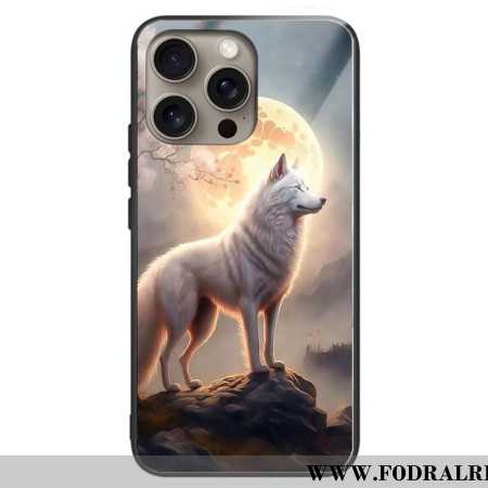 Skal iPhone 16 Pro Max Moonlight Wolf Härdat Glas