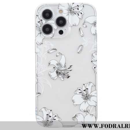 Skal iPhone 16 Pro Max Telefonfodral Vita Blommor