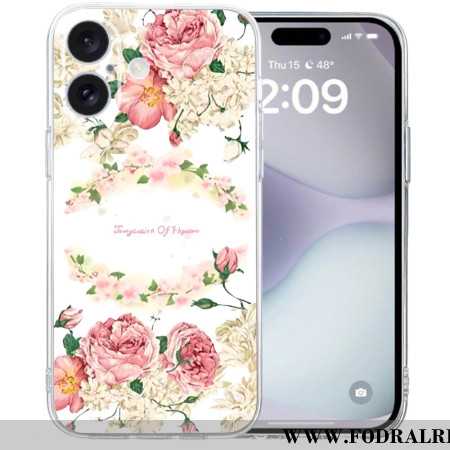 Skal iPhone 16 Transparent Edge Roses