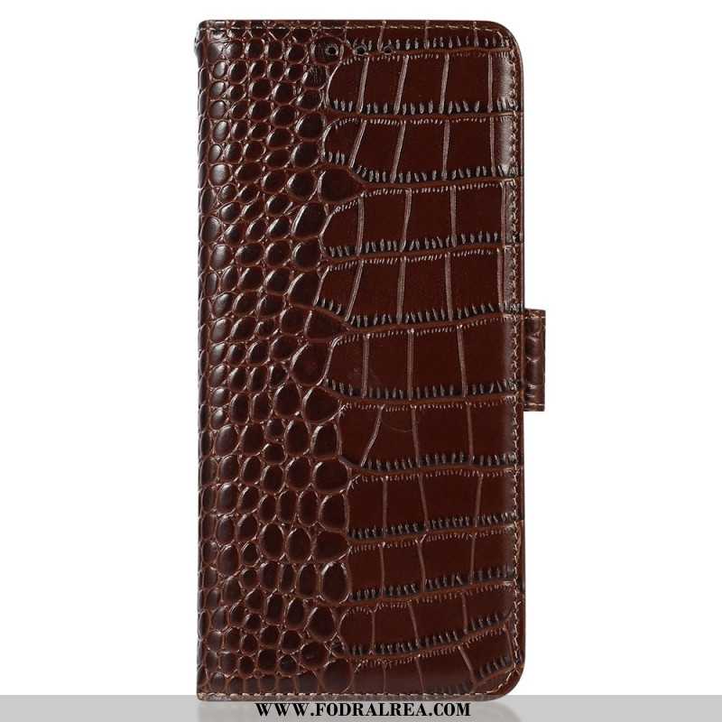 Skyddsfodral Oppo Reno 11 5g Crocodile Texture Läder