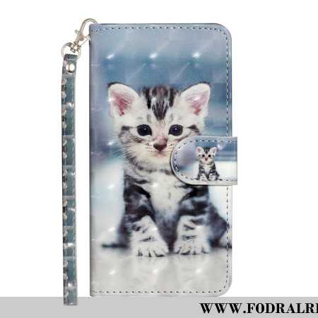 Skyddsfodral Samsung Galaxy S24 5g Kattunge Med Snodd